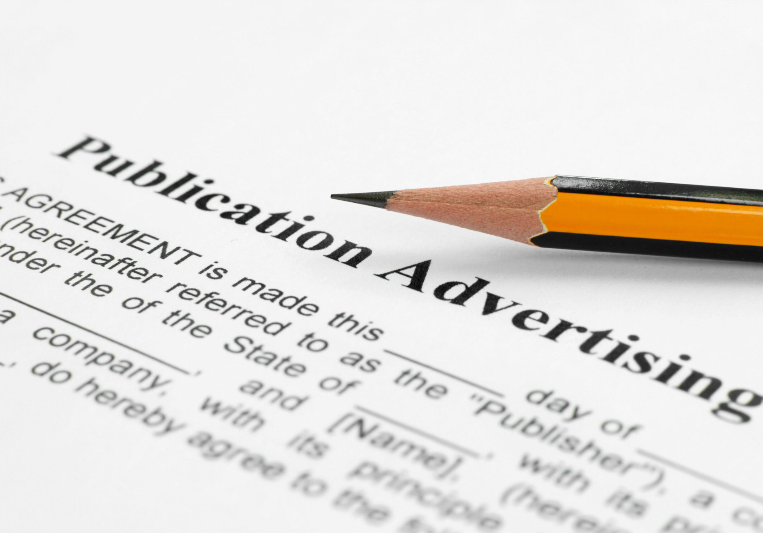 Publication advertising
